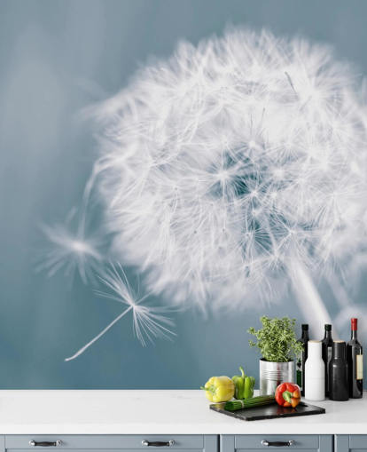 papier peint mural en forme de pissenlit gris appelé Dandelion Clock pour les chambres, les bureaux et les salles de bain papier peint mural en forme de pissenlit gris appelé Dandelion Clock pour les chambres, les bureaux et les salles de bain