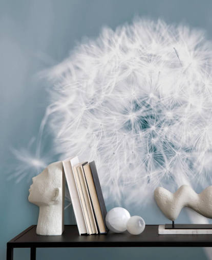 carta da parati murale con tarassaco grigio chiamato Dandelion Clock per camere da letto, uffici e bagni carta da parati murale con tarassaco grigio chiamato Dandelion Clock per camere da letto, uffici e bagni