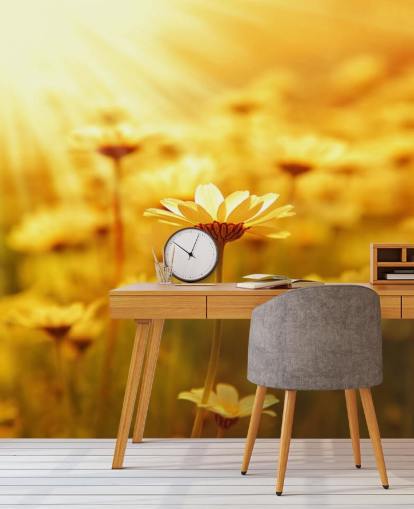 Golden Daisy Wallpaper