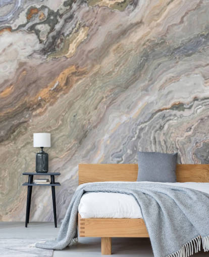 sand marble effect wallpaper mural called Onyx Sand Marble for bathrooms, kitchens and bedrooms