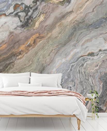 Tapeten-Wandbild mit Sandmarmoreffekt namens Onyx Sand Marble für Badezimmer, Küchen und Schlafzimmer Tapeten-Wandbild mit Sandmarmoreffekt namens Onyx Sand Marble für Badezimmer, Küchen und Schlafzimmer