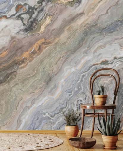 Tapeten-Wandbild mit Sandmarmoreffekt namens Onyx Sand Marble für Badezimmer, Küchen und Schlafzimmer