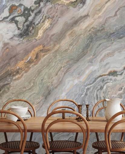 papier peint mural à effet marbre de sable appelé Onyx Sand Marble pour les salles de bains, les cuisines et les chambres