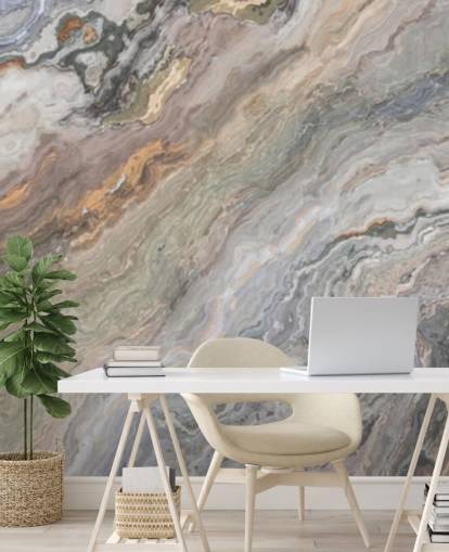 sand marble effect wallpaper mural called Onyx Sand Marble for bathrooms, kitchens and bedrooms
