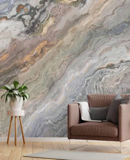 sand marble effect wallpaper mural called Onyx Sand Marble for bathrooms, kitchens and bedrooms