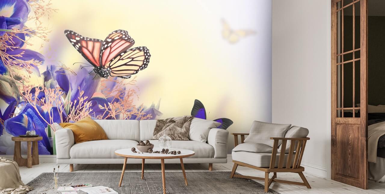 Acquista Decorazione da parete in metallo con farfalle