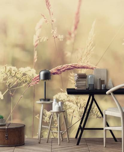 Papier Peint Meadow in Sepia