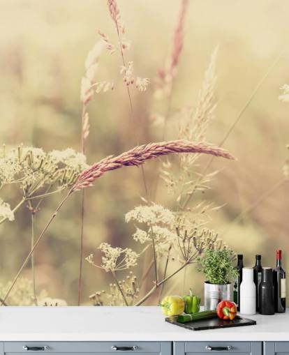 Äng i Sepia Bakgrund