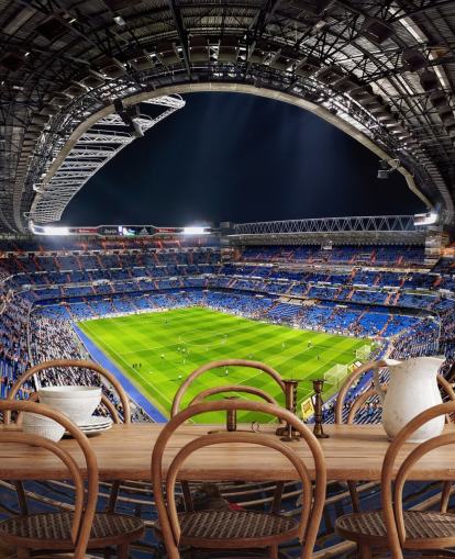 aanpasbare muurschildering voor voetbalstadions genaamd Santiago Bernabéu voor slaapkamers, grotten en bars aanpasbare muurschildering voor voetbalstadions genaamd Santiago Bernabéu voor slaapkamers, grotten en bars