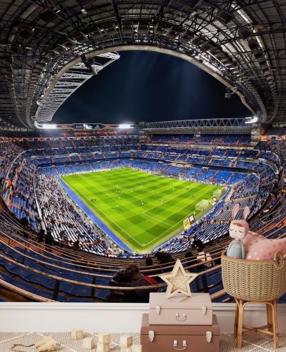 tilpassbart fotballstadion tapet veggmaleri kalt Santiago Bernabéu for soverom, mannshuler og barer tilpassbart fotballstadion tapet veggmaleri kalt Santiago Bernabéu for soverom, mannshuler og barer