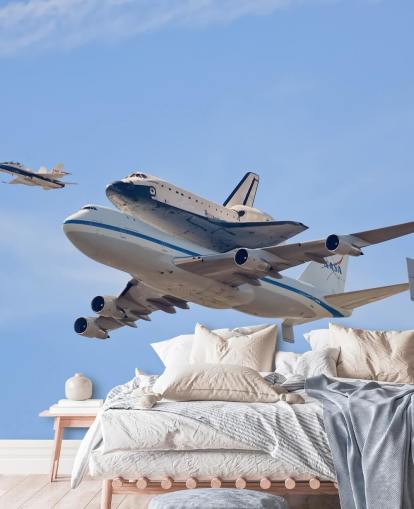 Volare nella storia - Decorazione murale con navetta spaziale Volare nella storia - Decorazione murale con navetta spaziale