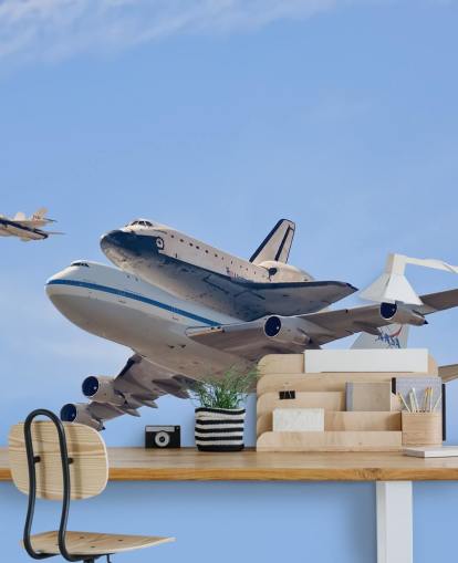 Fliegen in der Geschichte - Space Shuttle Fototapete