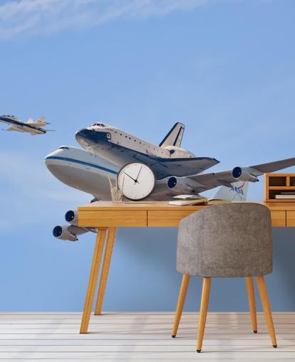 Flying in History - Space Shuttle Wall Mural
