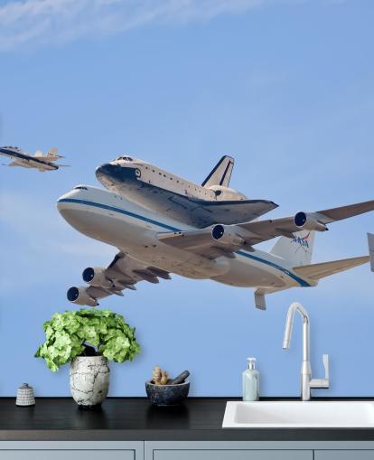 Flying in History - Space Shuttle Wall Mural