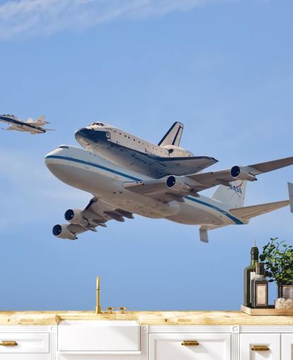 Flying in History - Space Shuttle Wall Mural
