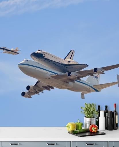 Flying in History - Space Shuttle Wall Mural