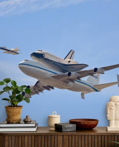 Voando na História - Space Shuttle Wall Mural Voando na História - Space Shuttle Wall Mural