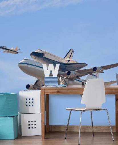 Voando na História - Space Shuttle Wall Mural