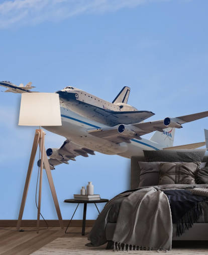 Voando na História - Space Shuttle Wall Mural