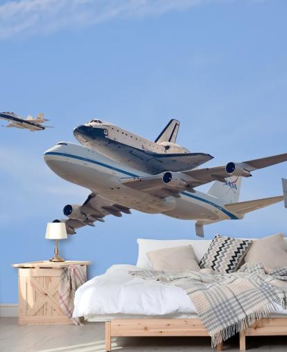Flying in History - Space Shuttle Wall Mural Flying in History - Space Shuttle Wall Mural