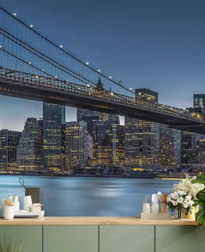 Papel pintado de noche de Nueva York