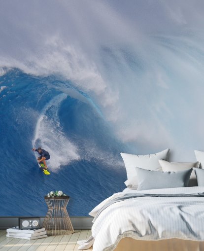Surfer on Big Wave Wallpaper