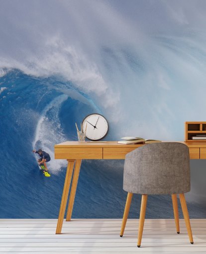 Surfer on Big Wave Wallpaper Surfer on Big Wave Wallpaper