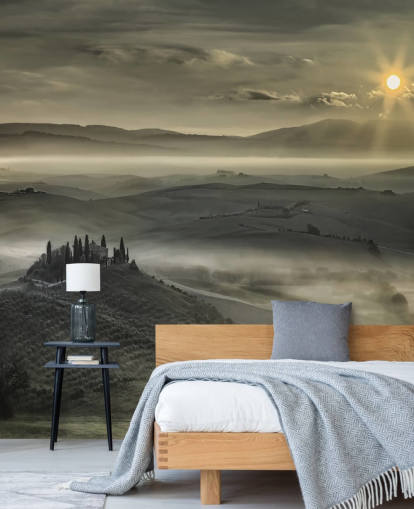 Papel de Parede Campo Italiano Misty