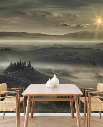 Papier Peint Campagne Italienne Misty