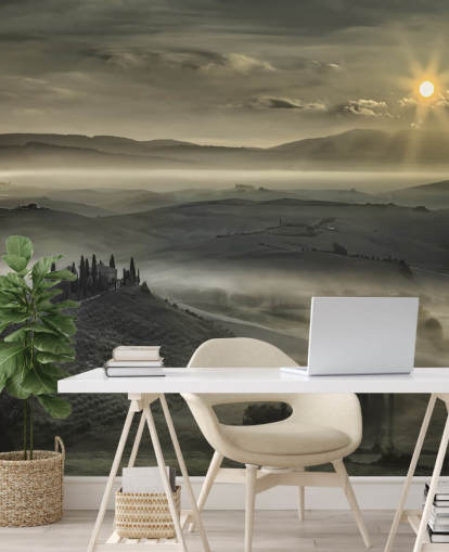 Misty Italian Countryside Wallpaper Misty Italian Countryside Wallpaper