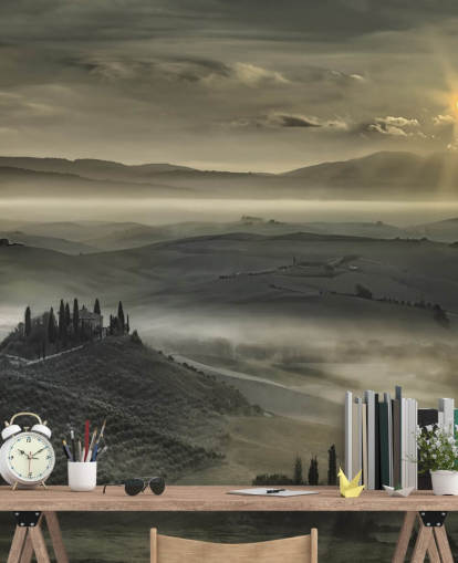 Papier Peint Campagne Italienne Misty