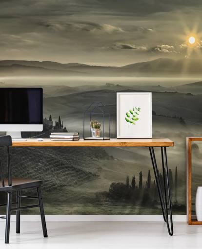 Papier Peint Campagne Italienne Misty