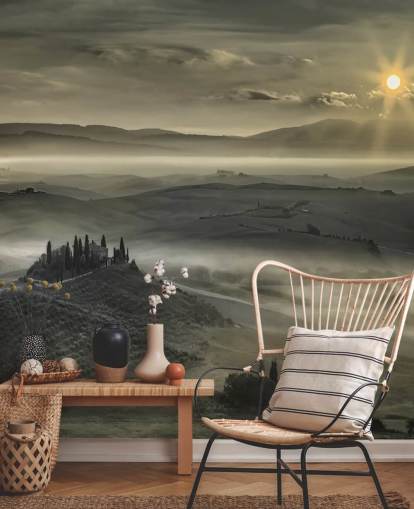 Papel de Parede Campo Italiano Misty