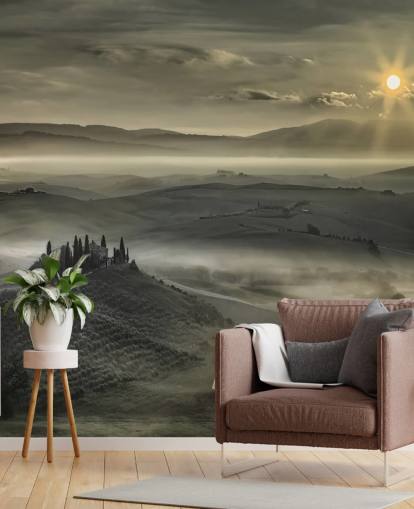 Papier Peint Campagne Italienne Misty Papier Peint Campagne Italienne Misty