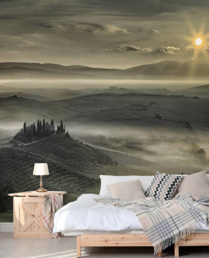 Papier Peint Campagne Italienne Misty