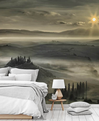 Fondo de pantalla brumoso campo italiano