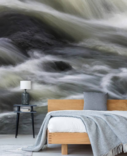 Rivier- en vogelbehang Rivier- en vogelbehang