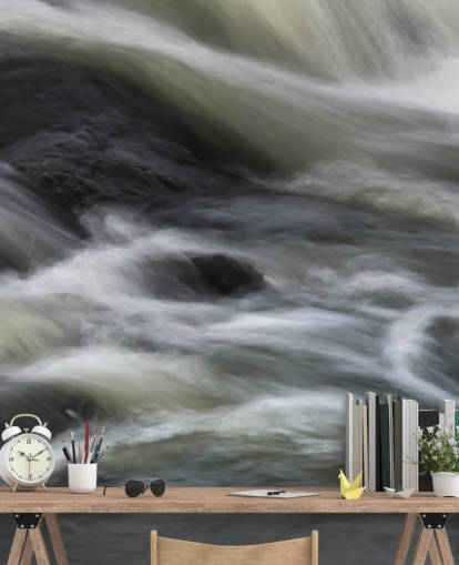 Fluss und Vogel-Tapete