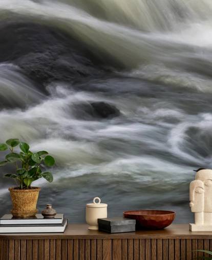 Carta da parati fiume e uccelli Carta da parati fiume e uccelli