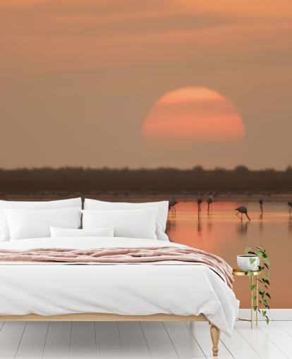 Decorazione murale con fenicotteri di Sunrise Decorazione murale con fenicotteri di Sunrise