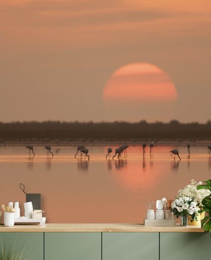 Décoration murale Flamants roses par Sunrise Décoration murale Flamants roses par Sunrise