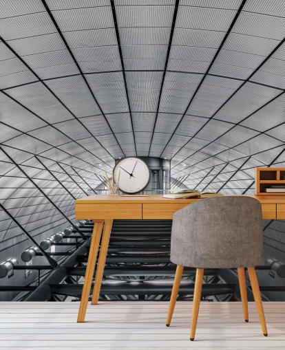 papel pintado fachada subterránea