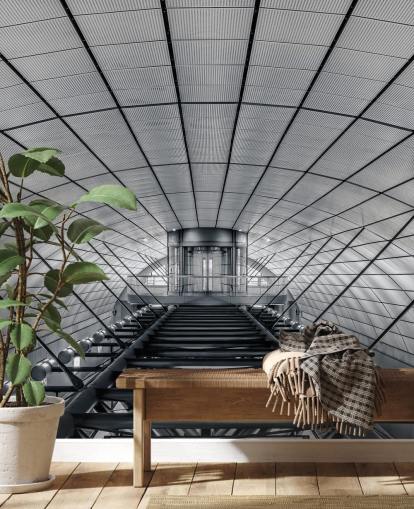 papel de parede fachada subterrânea