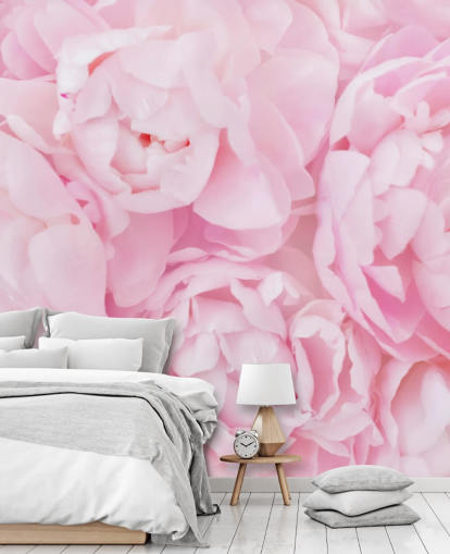 roze pioenen close-up behang roze pioenen close-up behang