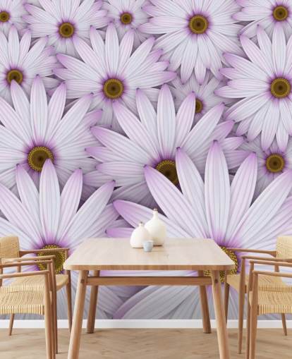 Purple Daisies Wallpaper