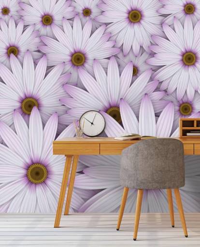 Purple Daisies Wallpaper