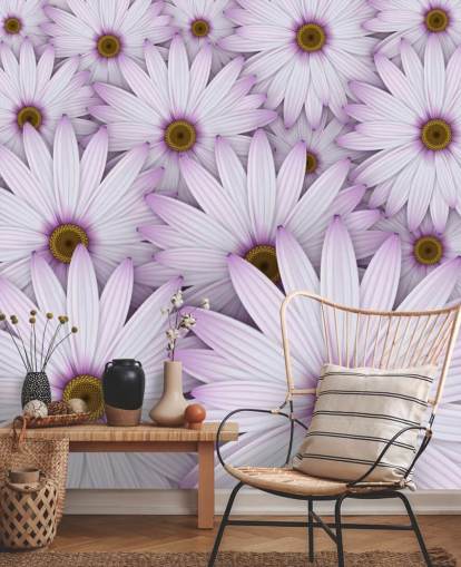 Purple Daisies Wallpaper