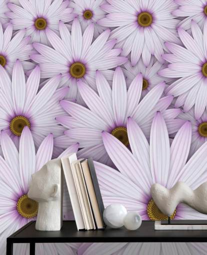 Purple Daisies Wallpaper