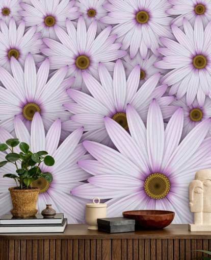 Purple Daisies Wallpaper