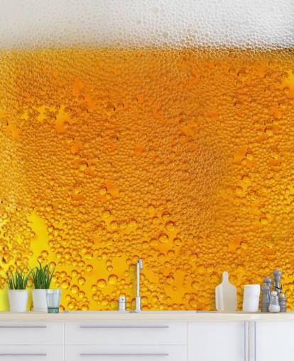 Bubbly Beer med skum Baggrund Bubbly Beer med skum Baggrund